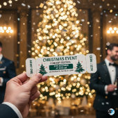 Weihnachtsfeier, Festkonzert Eintrittskarte Einladung