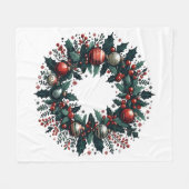 Weihnachtsfeier Fleecedecke (Vorderseite (Horizontal))