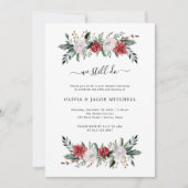 Weihnachtsfeier | Floral Wedding Vow Renewal Einladung (Vorderseite)