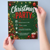 Weihnachtsfeier Flyer (Hand)