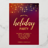 Weihnachtsfeier Folieneinladung (Vorderseite)