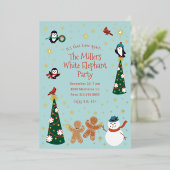 Weihnachtsfeier Folieneinladung (Stehend vorne)