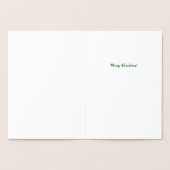 Weihnachtsfeier Folienkarte (Innenseite)