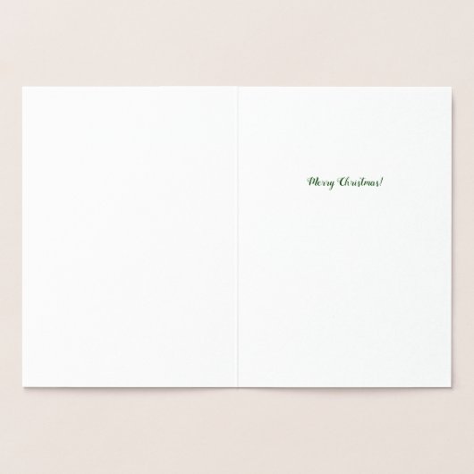 Weihnachtsfeier Folienkarte (Innenseite)