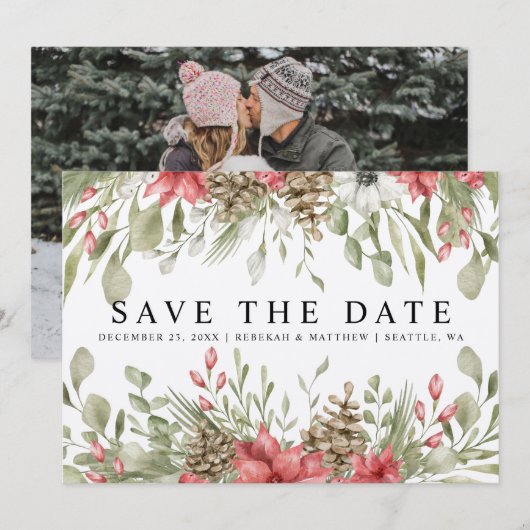 Weihnachtsfeier | FOTO SAVE THE DATE (Vorne/Hinten)