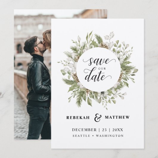 Weihnachtsfeier | FOTO SAVE THE DATE (Vorne/Hinten)