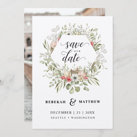 Weihnachtsfeier | FOTO SAVE THE DATE (Vorne/Hinten)