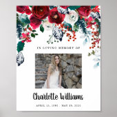 Weihnachtsfeier Foto Zeichen Poster (Vorne)