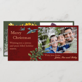 Weihnachtsfeier Fotokarte Feiertagskarte