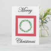 Weihnachtsfeier "Frohe Weihnachten" Feiertagskarte (Stehend Vorderseite)