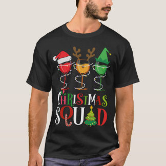 Weihnachtsfeier Funny Wine Lovers Weihnachtsmannmü T-Shirt
