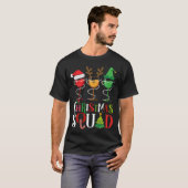 Weihnachtsfeier Funny Wine Lovers Weihnachtsmannmü T-Shirt (Vorne ganz)