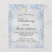 Weihnachtsfeier für den blauen Jungen Einladung Flyer (Vorne)