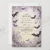 Weihnachtsfeier für Gotische Fledermäuse und Stern Einladung (Vorderseite)