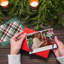 Weihnachtsfeier für Mädchen - Kariertes Foto