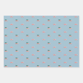 Weihnachtsfeier für Motor Geschenkpapier Set