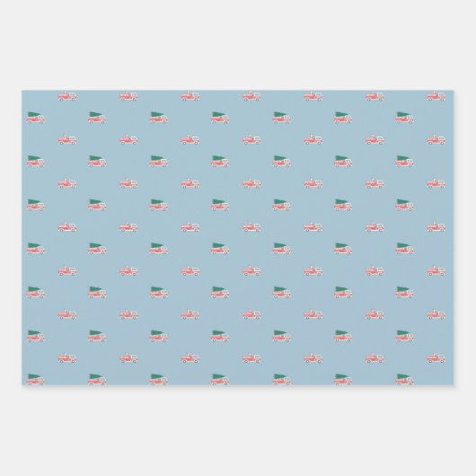 Weihnachtsfeier für Motor Geschenkpapier Set (Vorderseite)