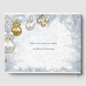 Weihnachtsfeier Gästebuch (Rückseite)