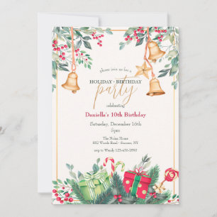 Weihnachtsfeier Geburtstagsparty Einladung