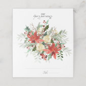 Weihnachtsfeier Geklappte Platzkarte (Außenseite Aufgefaltet)