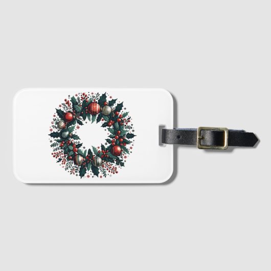 Weihnachtsfeier Gepäckanhänger (Vorderseite (Horizontal))