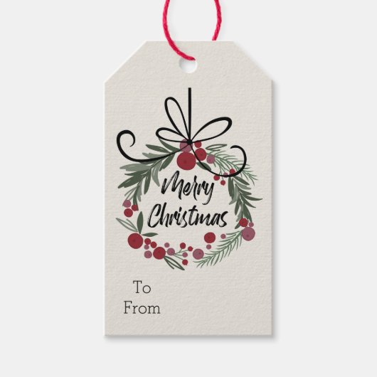 Weihnachtsfeier Geschenkanhänger (Vorderseite)