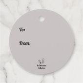 Weihnachtsfeier Geschenkanhänger (Rückseite)