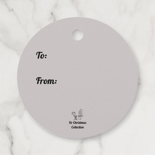 Weihnachtsfeier Geschenkanhänger (Rückseite)