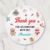 Weihnachtsfeier Geschenkanhänger (Rückseite)