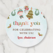 Weihnachtsfeier Geschenkanhänger (Vorderseite)