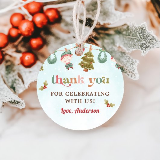 Weihnachtsfeier Geschenkanhänger