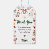 Weihnachtsfeier Geschenkanhänger (Rückseite)