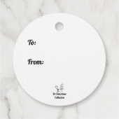 Weihnachtsfeier Geschenkanhänger (Rückseite)