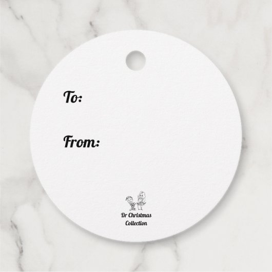 Weihnachtsfeier Geschenkanhänger (Rückseite)