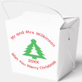 Weihnachtsfeier Geschenkboxen Geschenkschachtel (Rückseite)