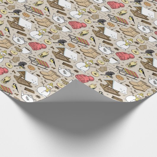 Weihnachtsfeier Geschenkpapier (Ecke)