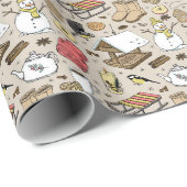 Weihnachtsfeier Geschenkpapier (Rolleneckpunkt)