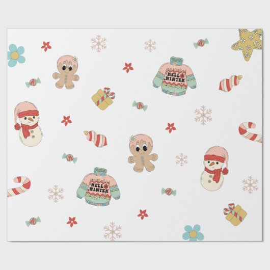 Weihnachtsfeier Geschenkpapier (Flach)