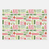 Weihnachtsfeier Geschenkpapier Set (Vorderseite 3)