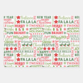 Weihnachtsfeier Geschenkpapier Set (Vorderseite 2)