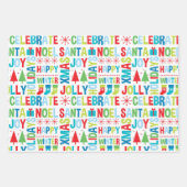 Weihnachtsfeier Geschenkpapier Set (Vorderseite)