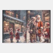 Weihnachtsfeier Geschenkpapier Set (Vorderseite 3)