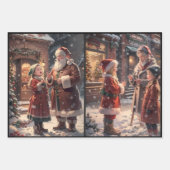 Weihnachtsfeier Geschenkpapier Set (Vorderseite)