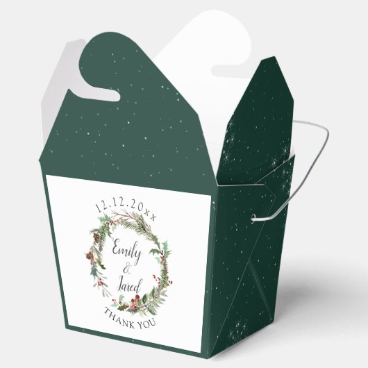 Weihnachtsfeier Geschenkschachtel (Geöffnet)