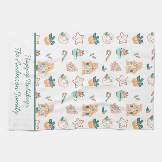 Weihnachtsfeier Geschirrtuch (Horizontal)