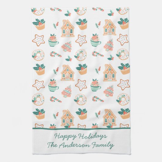 Weihnachtsfeier Geschirrtuch (Vertikal)