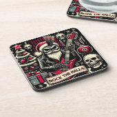 Weihnachtsfeier Getränkeuntersetzer (Linke Seite)