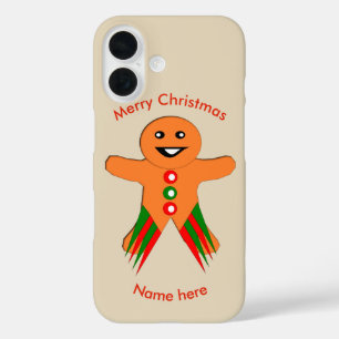 Weihnachtsfeier-Gingerbread-Mann iPhone 16 Hülle