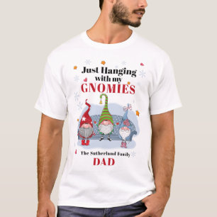 Weihnachtsfeier Gnome Matching Familie Papa T-Shirt