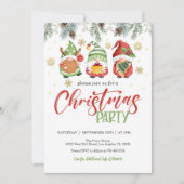 Weihnachtsfeier - Grenze Einladung (Vorderseite)